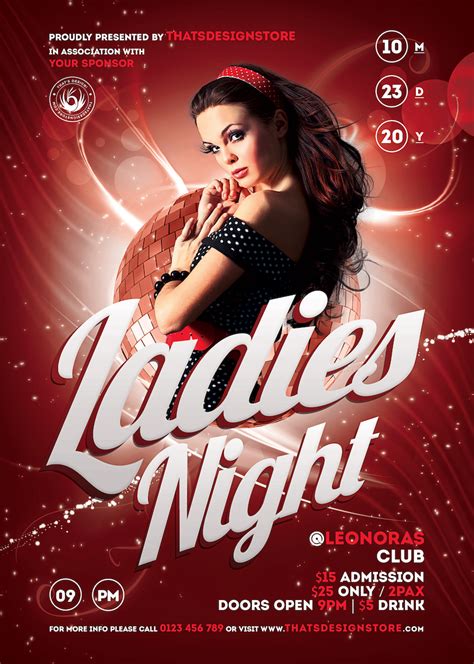 Ladies Night Flyer Templates Psd To Download For Photoshop