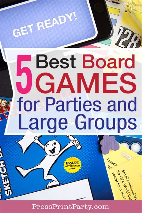 Find the card game that is best for you and play now for free! 5 Best Board Games for Parties & Large Groups of 10 or more - Press Print Party! | Group board ...