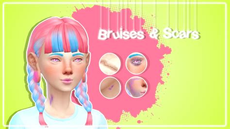 Pastel Sims ♡ Bruises And Scars Teen Elder Love 4 Cc Finds