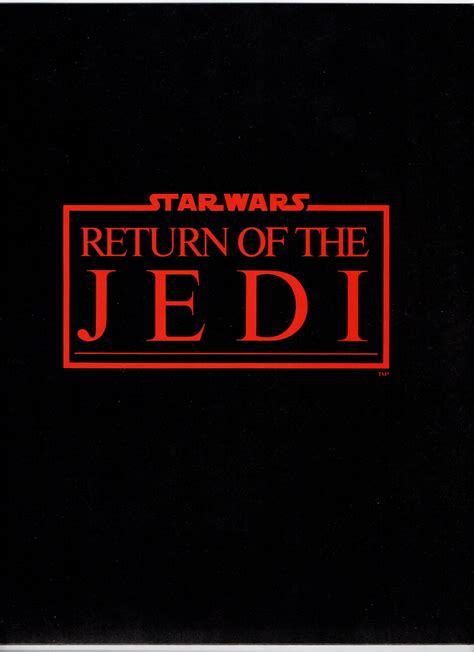 Original 1983 Star Wars Return Of The Jedi Movie Press Kit