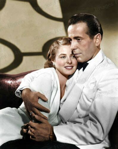X Print Humphrey Bogart Ingrid Bergman Colorized Casablanca