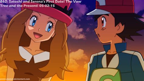 Ep862 Ash And Serenas First Date By Clamel On Deviantart