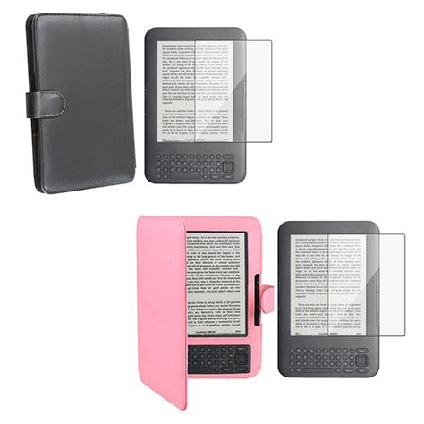 Shop Leather Case Screen Protector For Amazon Kindle 3 Free Shipping On Orders Over 45