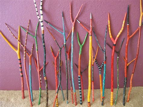 Love These Painted Sticks Stick Art Nature Crafts