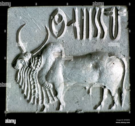 Steatite Seal With Humped Bull Indus Valley Mohenjo Daro 2500 2000