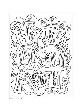 Women S History Month 5 Page Coloring Packet By Hannah Jackson TPT