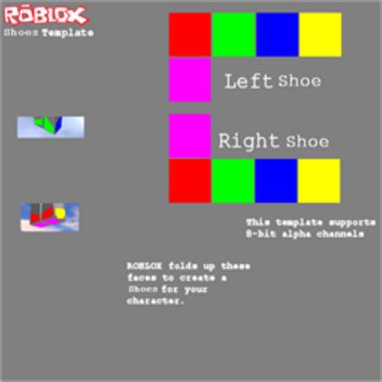 When applying clothing to articlesr6 vs r15 avatarsr15 avatars in roblox some limits exist with the templates. Roblox Shoes Template | merrychristmaswishes.info