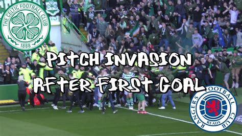 Celtic 2 Rangers 1 Pitch Invasion After First Goal 31 March 2019