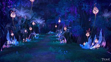 Glowing Forest Fantasy Landscape Fantasy Art Landscapes Anime Scenery