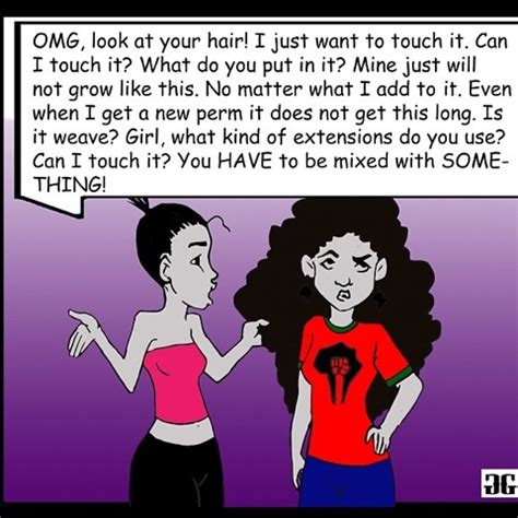 Draw tiny rebel hair here and there. O'Naturals: "Is this your hair" cartoon