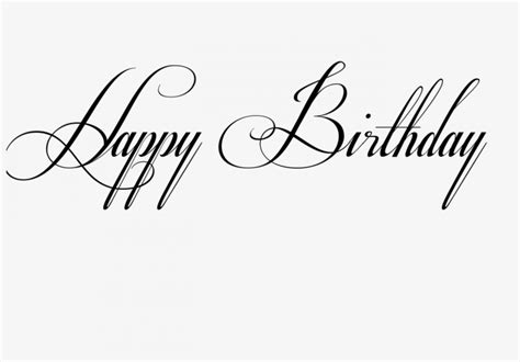 Fancy Happy Birthday Square Labels Cool Font Happy Birthday In