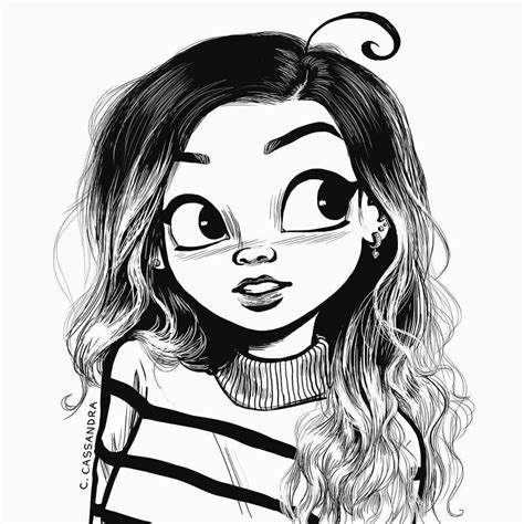 Cute Girl Drawing At Free For Personal Use Cute Cartoon Girl Drawing