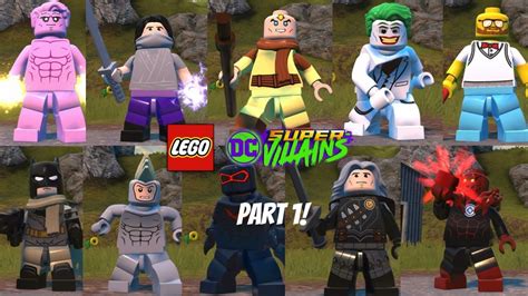 Making Every Character Part 1 Lego Dc Super Villains Youtube