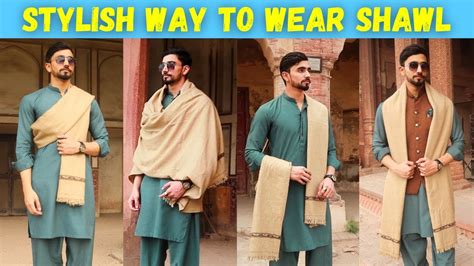 7 Stylish Ways To Wear Shawl Tips For Men Shawl Youtube