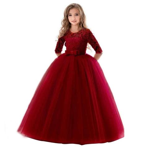 Princess Marie Dress Red Flower Girl Dresses Wedding Dresses For