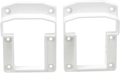 All this leads to a beautiful environment for outdoor living. Vinyl Fence Railing Deluxe Bracket Kit- 2 Sets (White) | eBay