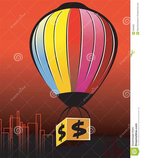 Dollar Und Luftballon Vektor Abbildung Illustration Von Investition 3695962