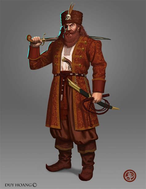 Artstation Russian Pirate Captain Duy Hoang Pirates Animated Movies Funny Character