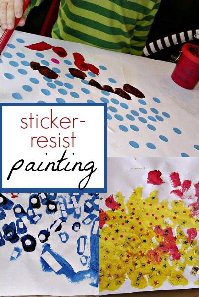 The Art Of Resistance Sticker Resist Painting