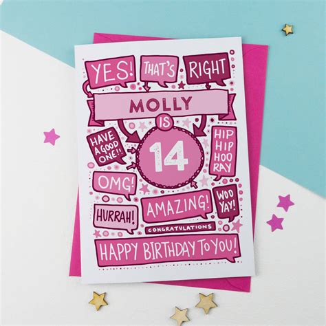 14th Birthday Cards Printable Printable Birthday Cards