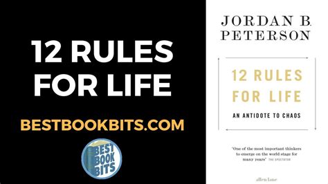 12 Rules For Life Jordan Peterson Book Summary Youtube