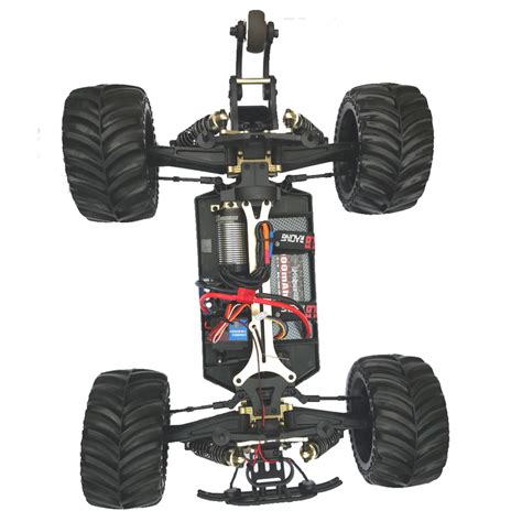 110 Electric Brushless Monster Truck Hobby Rc Car Metal Chassis Black