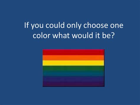 If You Could Only Choose One Color Teaching Resources