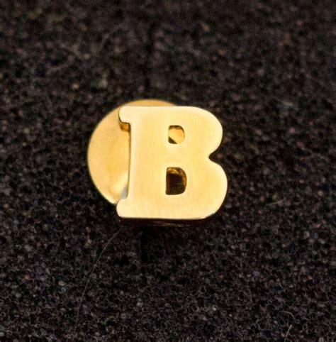Letter Pin Letter B Pin Word Pin Gold Pin Avon Pin Etsy Vintage