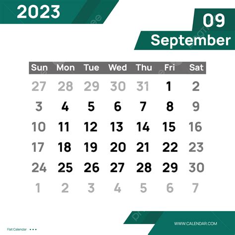 Kalender Hijau 2023 Bulan September Gambar Hd Kalender 2023 Kalender