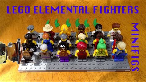 Lego All Elemental Fighters Customs Review Youtube