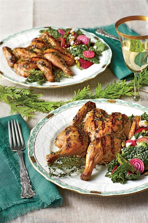 See linked recipes for full. Elegant Holiday Entrée Recipes | Grilled cornish hens, Holiday entree recipes, Poultry recipes