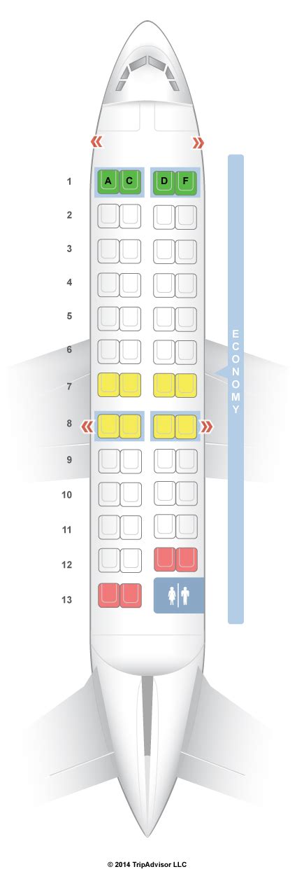 Seatguru Seat Map Air Canada Bombardier Crj 100200 Seatguru Air