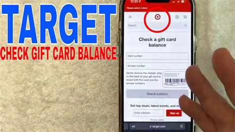 How To Check Target Gift Card Balance Youtube