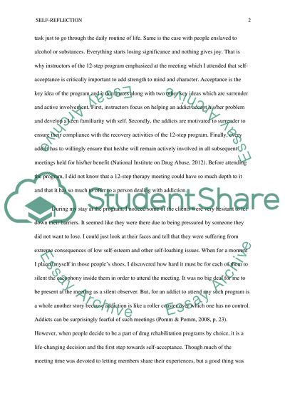A good reflection paper has nothing in common with causal storytelling. Self Reflection Paper 2 Essay Example | Topics and Well ...