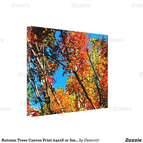 Autumn Trees Canvas Print 24x18 Or Smaller Nature Canvas Art Tree