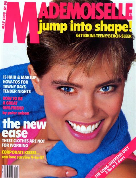 Renee Simonsen Mademoiselle May 1986 Glamour Magazine Magazine