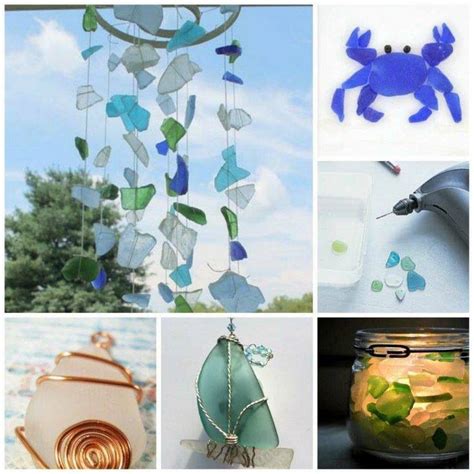 Beach Glass Crafts Sea Glass Crafts Sea Glass Art Glass Photo Creative Crafts Crafts To Sell