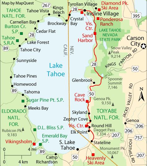 Lake Tahoe Map Hotels Lake Tahoe Map Lake Tahoe Trip Lake Tahoe