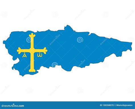 Bandera Y Mapa Combinados De La Comunidad Autónoma Española De