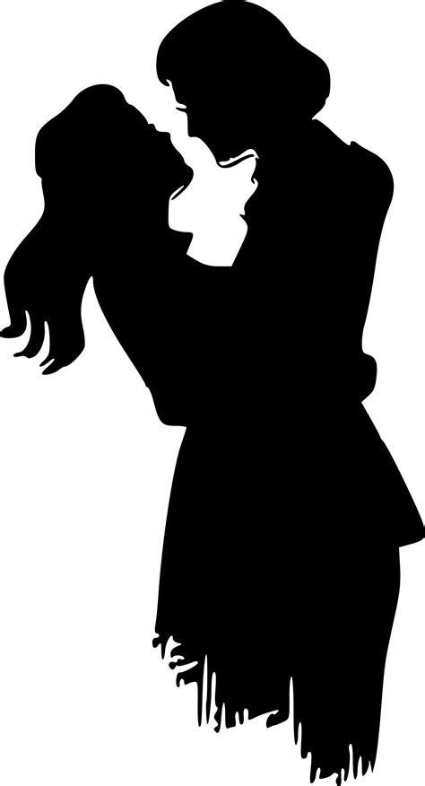 Lovers Silhouette Vector Clipart image - Free stock photo - Public Domain photo - CC0 Images