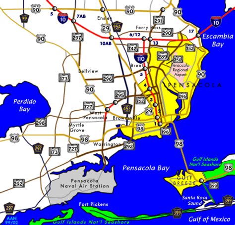 Fileflorida Pensacola Map Legend X 6 1756 Faa Wikipedia