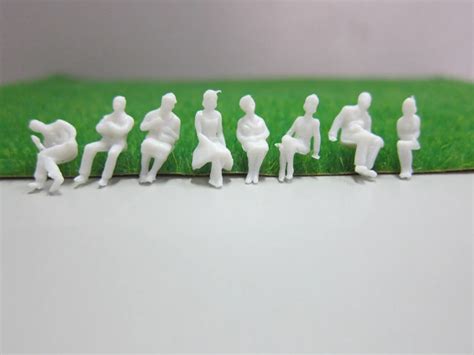 All Sitting 150 Scale 100pcs Miniature White Figures Architectural