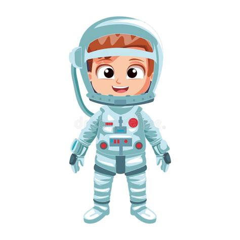 Astronaut Boy Cartoon Stock Vector Illustration Of Moon 110654609