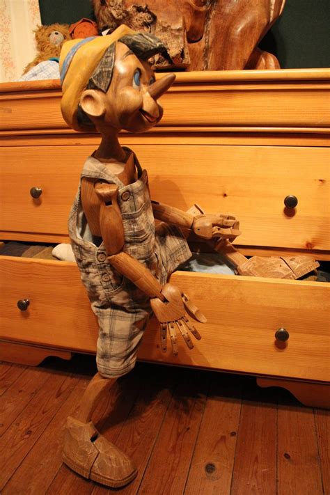 Wooden Pinocchio Etsy