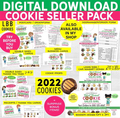 Girl Scout Cookie Clip ART LBB Including NEW Cookie Etsy