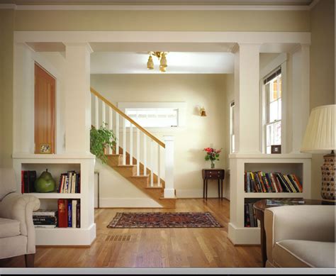 Maybe you would like to learn more about one of these? dividing columns between foyer and living room | Remodel bedroom, Half wall room divider, Room ...