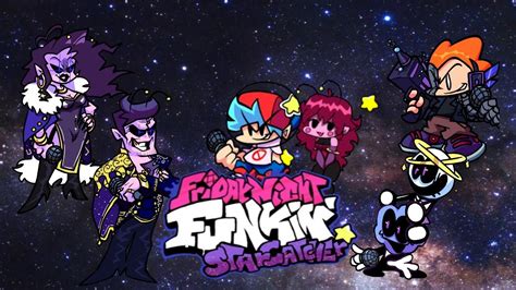 Fnf But In Space Friday Night Funkin Starcatcher Mod Youtube
