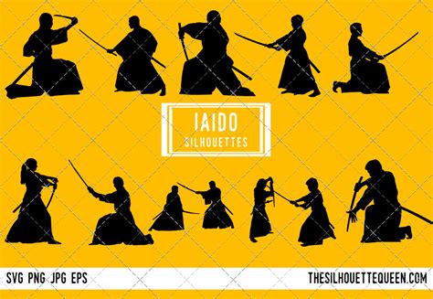 Iaido Silhouette Vector By The Silhouette Queen Thehungryjpeg