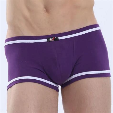Brand Wj Men Boxer Shorts Cotton Gay Men Underwear Soft Comfy Boxers Cotton Breathable Underwear