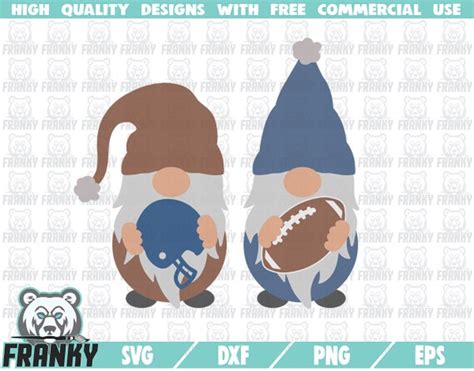 Football Gnomes Svg Cut File Dxf File Funny Football Etsy